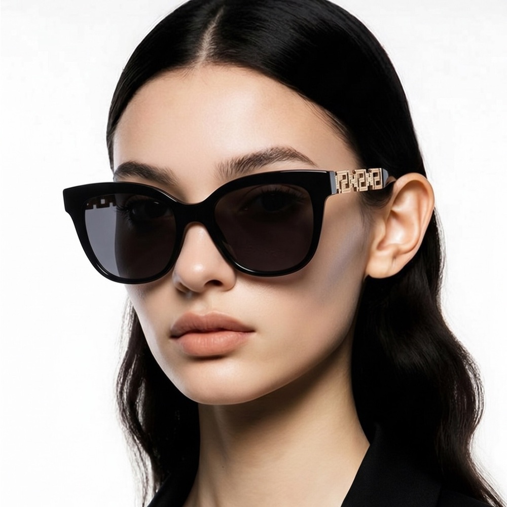 🕶️ Versace VE4394 3916 Cat-Eye Sunglasses – Black – Authentic Designer Shades